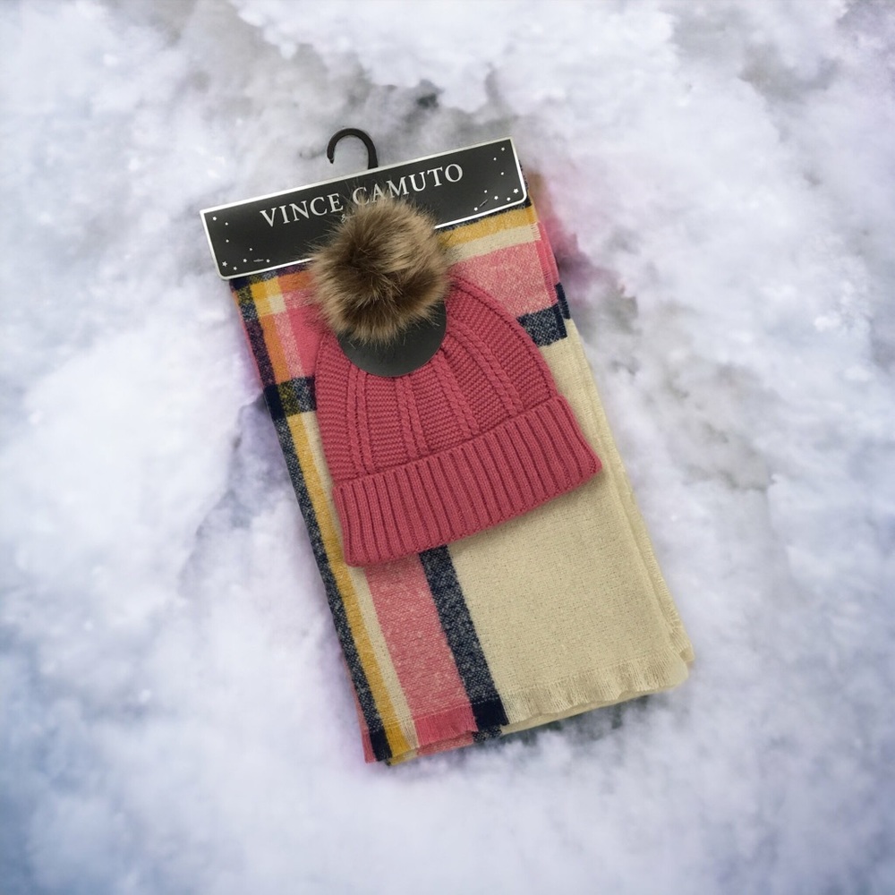 Vince Camuto Scarf & Beanie Set